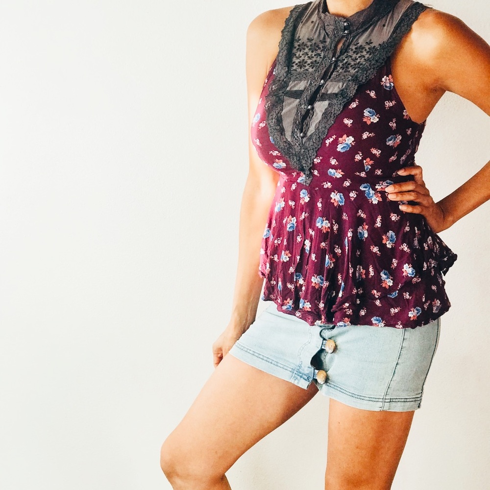 Free People vintage top size 2 - Picture 3 of 7